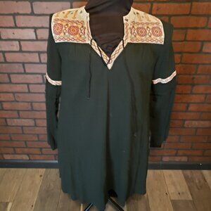 Altar'd State Long Sleeve Black Dress